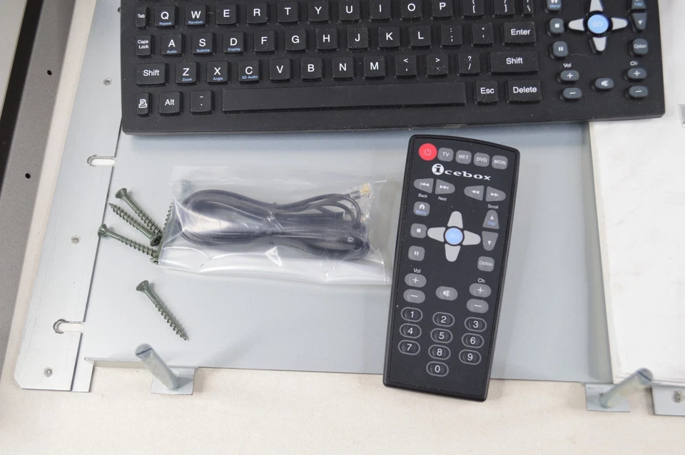 icebox Web-Enabled Kitchen Entertainment Center DVD CD w/ Keyboard, Remote WORKS - Image 4 of 4