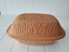 Vintage Large Romertopf Terracotta Clay Baker...