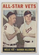 1964 Topps All-Star Vets Blank Back ( ) Nellie Fox Harmon Killebrew #81 HOF 0n8