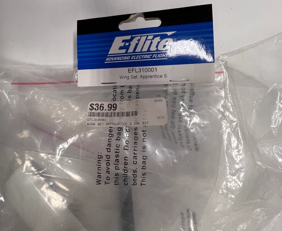 E-Flite EFL310001 Wing Set (for Apprentice S) Sealed New - Image 3 of 4