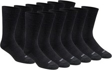 Dickies Men's Dri-tech Moisture Control Max Full Cushion Crew Socks, Available