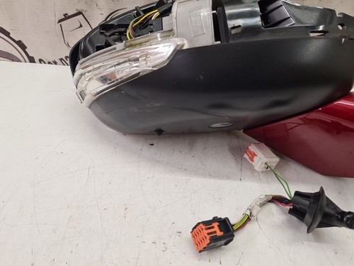 CITROEN C4 GRAND PICASSO RIGHT DRIVER POWER FOLD WING MIRROR RED ROUGE PY 2015 - Picture 8 of 18