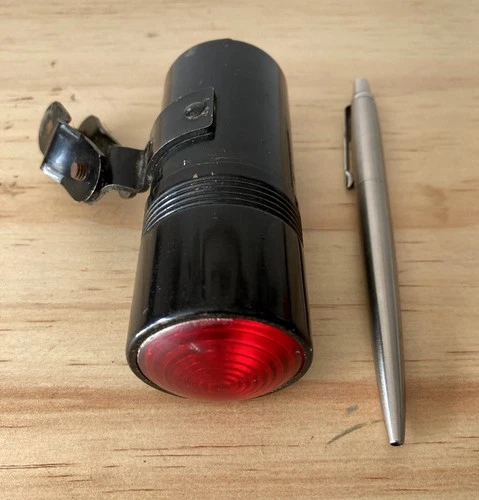 Vintage Ever Ready Bicycle Lamp Rear old British Cycle Red Lens Battery Light