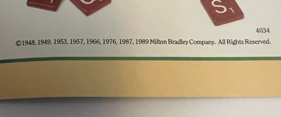 1989 Scrabble Deluxe Edition Board Game Instruction Manual Guide Booklet Only - Image 3 of 3