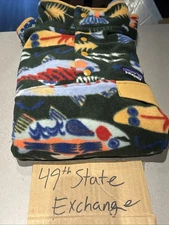 Patagonia Salmon Energy Men’s Synchilla Fleece Pullover SZ SM FAST SHIPPING