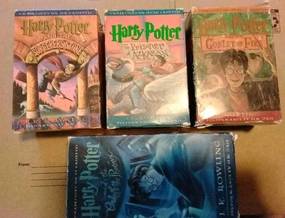 Harry Potter Audio Book JK Rowling Cassette Tapes Lot of 4 - Image 1 of 4