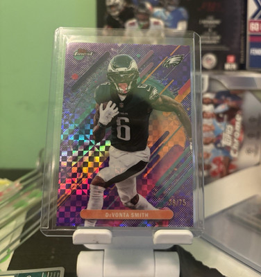 Topps 2025 Finest DeVonta Smith Philadelphia Eagles #266 Purple X-Fractor /75