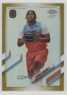 2021 Topps Chrome OTE Overtime Elite Gold Refractor /50 Jahzare Jackson #25 1i3m
