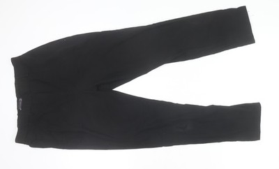 Marks and Spencer Damen Schwarz Größe 10 Normal Gerades Bein Hose