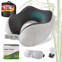 Reisekissen Nackenkissen Memory Foam Verstellbar Ergonomisch Mit OhrstöPseln