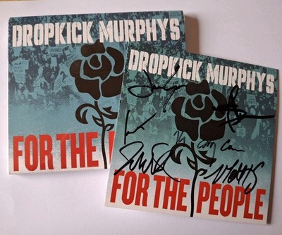 Dropkick Murphys For The People Signed Card Neu Tour