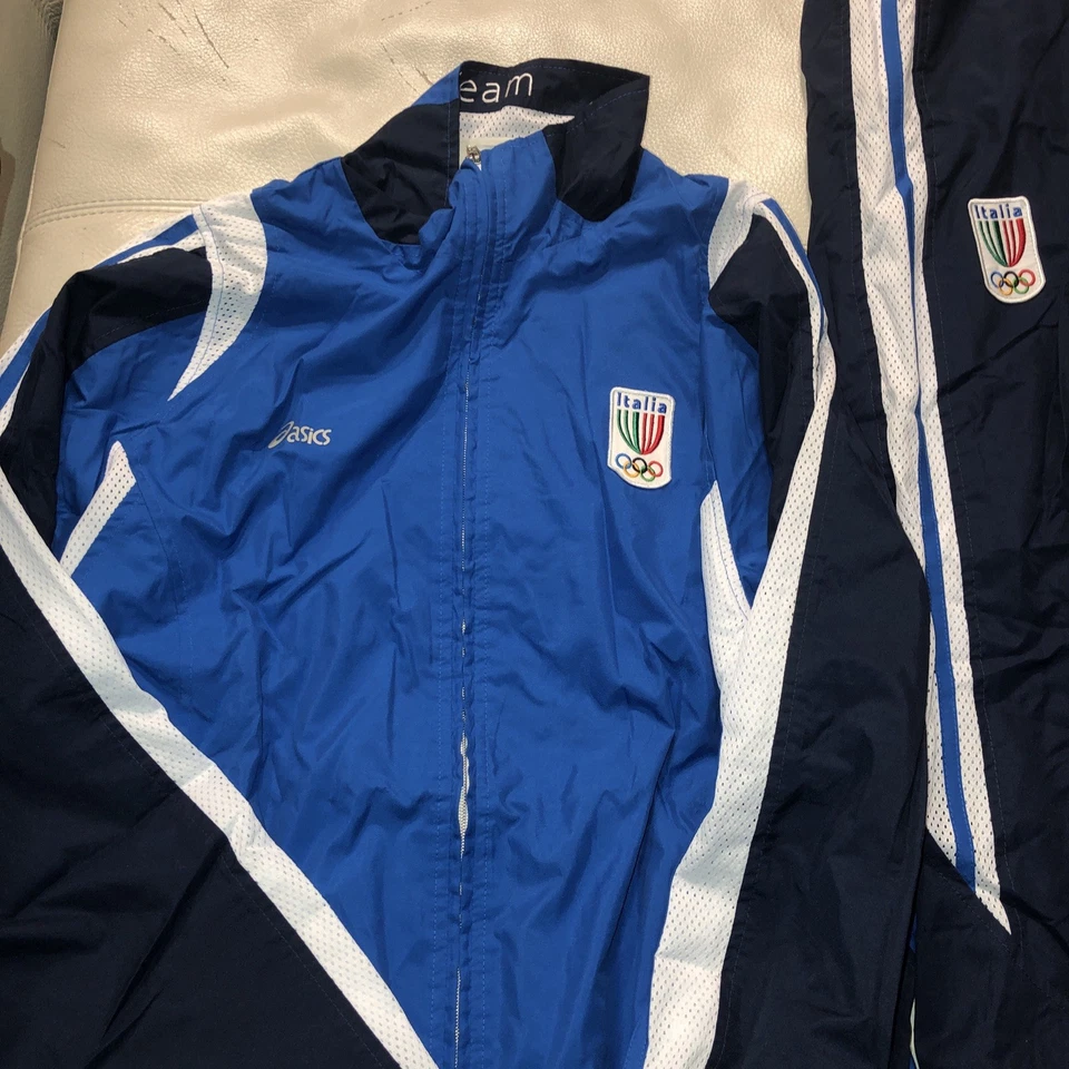 Asics Nazionale Atletica Leggera Tuta Tg XL Nuova Senza Etichetta Rif 40 - Imagen 2 de 4