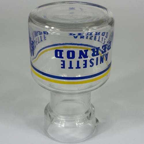 Vintage French Bistro Cafe Glass Anisette Pernod Carafe Bottle, Breweriana - Picture 16 of 19
