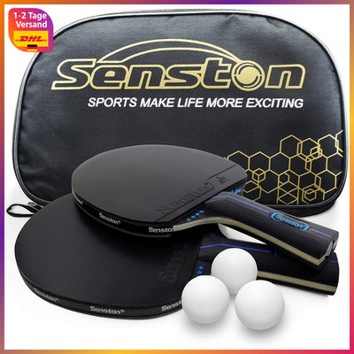 Tischtennis Schläger Set Profi 2 Schläger 3 Bälle für 2 Spieler Sport Spiel