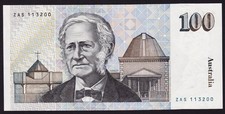 $100 Australian Banknote 1984 Johnston Stone ZAS R608