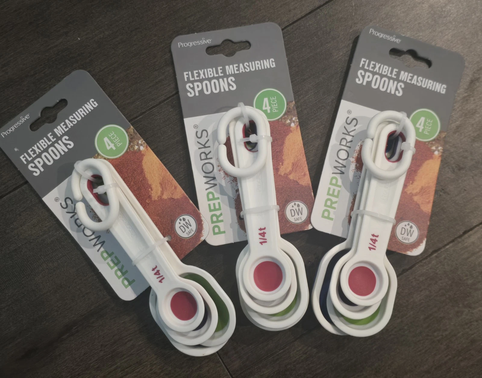 Prepworks by Progressive 369BE Flexible Measuring Spoons, Set of 5 4 Pack