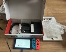 Original Nintendo Switch w/ Neon Red & Blue Joy Cons. Beyond Excellent Condition