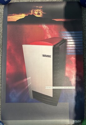 VINTAGE Cray Research Poster Supersaver 6400 Supercomputer 36'' x 24''! RARE