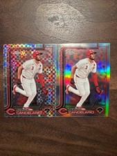 Chrome Topps 2025 - Jeimer Candelario #85 réfracteur et facteur X