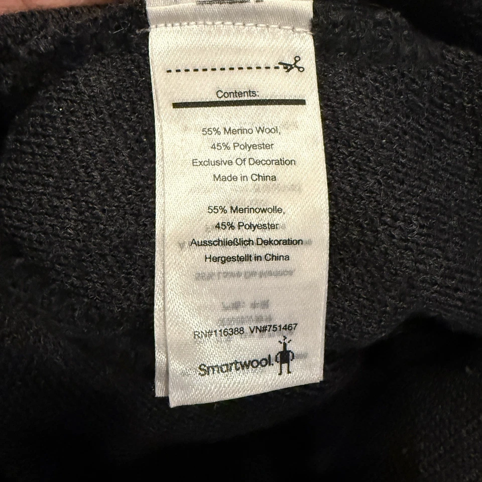 Smartwool Merino 250 Gorro Negro Mezcla Lana Térmico Invierno Sombrero Unisex Foto 2 de 4