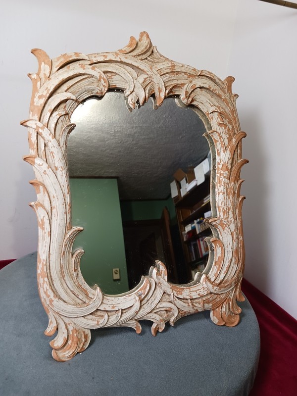 VTG SYROCO 10" X 15" VANITY/WALL MIRROR HOLLYWOOD-REGENECY STYLE
