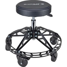 Black Flag™ Adjustable Height Rolling Shop Stool