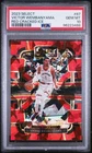 2023 PANINI SELECT #87 VICTOR WEMBANYAMA RED RC PSA 10 CRACKED ICE