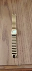 Rare Vintage Seiko 4N00-1100 R3 Halfmoon Piano Gold Tone Asymmetrical, Works