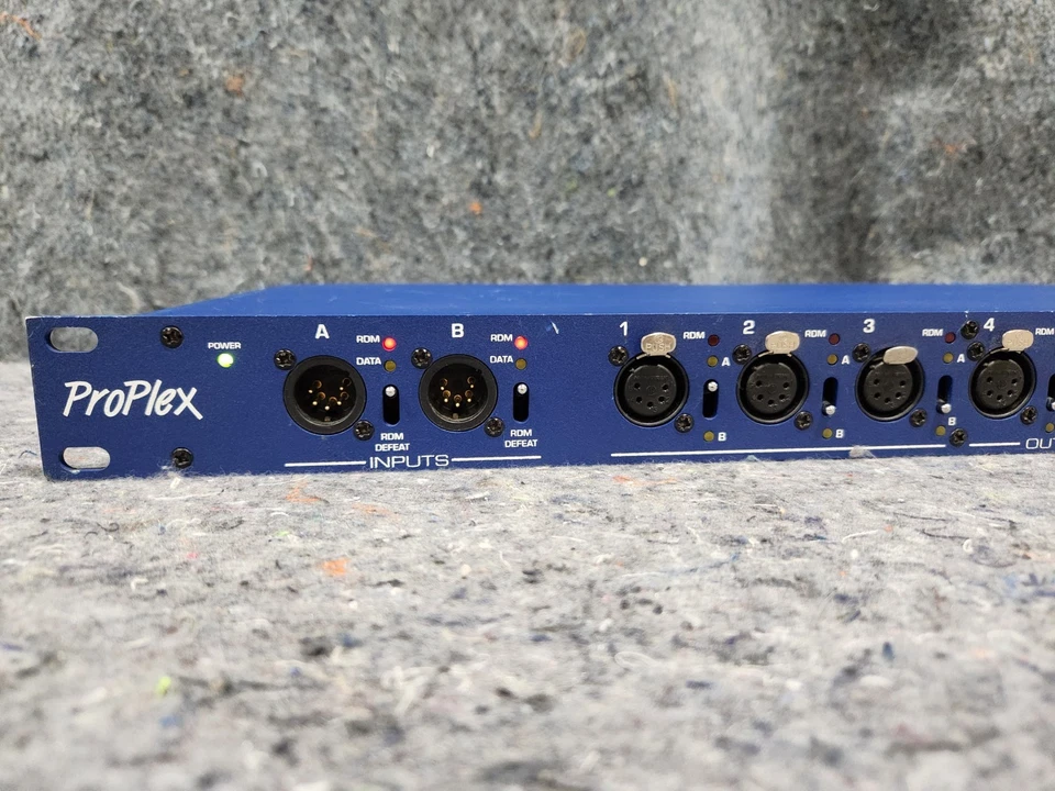 TMB ProPlex DMX512 Opto-Splitter 2x8 with RDM 2x 5-Pin XLR In, 8x Out PPDDS285RR - Image 2 of 4