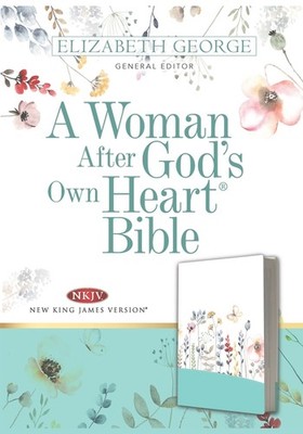 A Woman After God's Own Heart Bible, Country Floral Leather by Elizabeth George