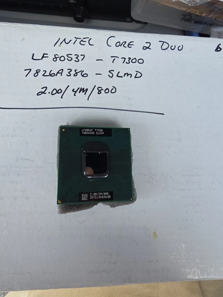 Intel Core 2 Duo T7250 SLA49 2.0GHz Dual-Core CPU LF80537T7250 2M NOS - Image 2 of 4