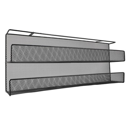 Under Desk Storage Basket Iron Double Layer Under Desk Power Strip Cable AM - Afbeelding 9 van 22