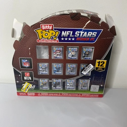 Funko Bitty Pop NFL Stars Collector Set of 11 Figures Mahomes Open Box Missing 1