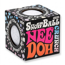 NeeDoh Snowball Crunch Squishy Toy Schylling Stress Relief Sensory ASMR