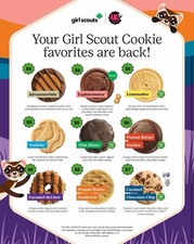 2026 Girl Scout Cookies  Choose Any 4 Packages  ABC Bakers  FREE SHIPPING 