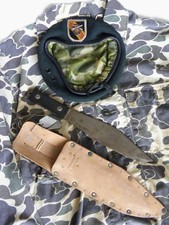 VIETNAM WAR, TRU-BAL "BOWIE-AXE "TRUE-BALANCE FIGHTING & THROWING KNIFE 1960's