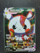 PIKACHU KRATOS Vcos Cosplay Holo Prism Custom Fan Full Art Card Pokemon 