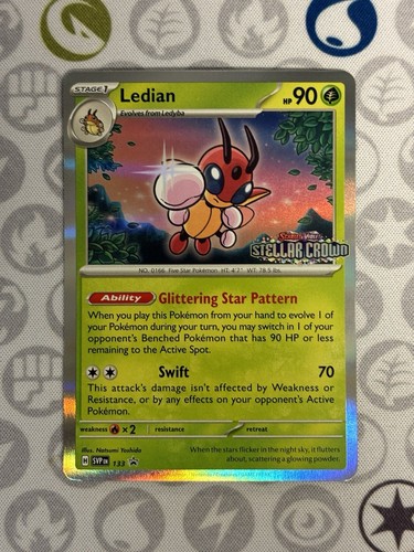 Pokémon SV Promo - Ledian Promo 133 Stellar Crown Set Stamp