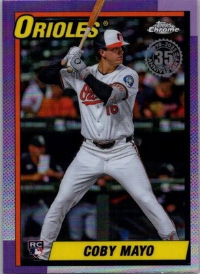 2025 Topps Chrome - 1990 Topps Baseball Coby Mayo #90CB-17 (RC)