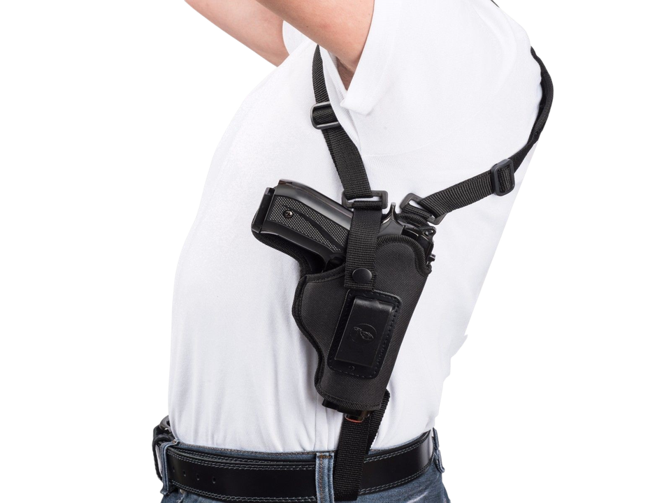 LH Vertical Shoulder Nylon Holster Fits 92FS Compact Python | eBay
