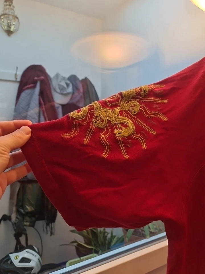 Vintage 2000s Pelle Pelle Red T-shirt XXL - Photo 4/4