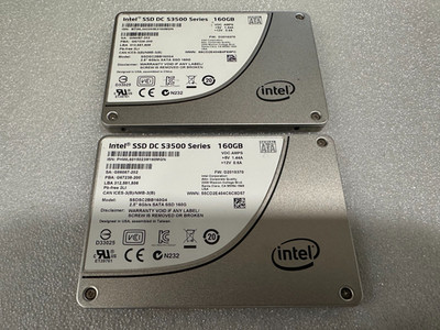 2x Intel DC-S3500 160GB SSD SATA 6Gb/s 2.5'' SSDSC2BB160G4 512b/s