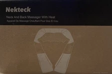 Shiatsu Neck and Back Massager with Soothing Heat Electric Deep Tissue 3D Kne.