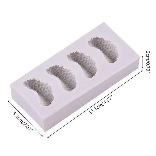 4 Cavity Tangerine Orange Slice Silicone Mold Fondant Icing Mould DIY Cake Decor - Picture 2 of 10