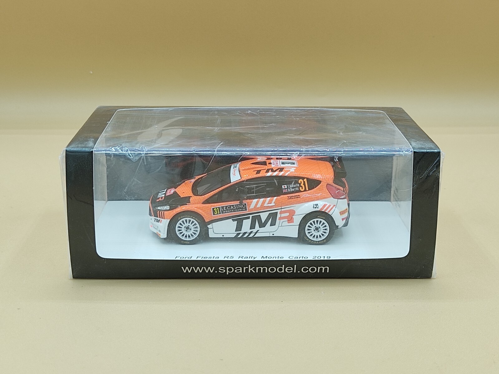 Ford Fiesta R5 WRC2 voiture miniature 1/43 rallye Monte Carlo Spark S5983 Katsuta