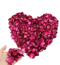 150 Grams/ 5.3 OZ Natural Real Red Rose Flower Petals Dried Rose Petal for We...