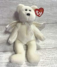 Herald Angel Bear 10th Gen 2002 Retired Ty Beanie Baby Collectible Mint