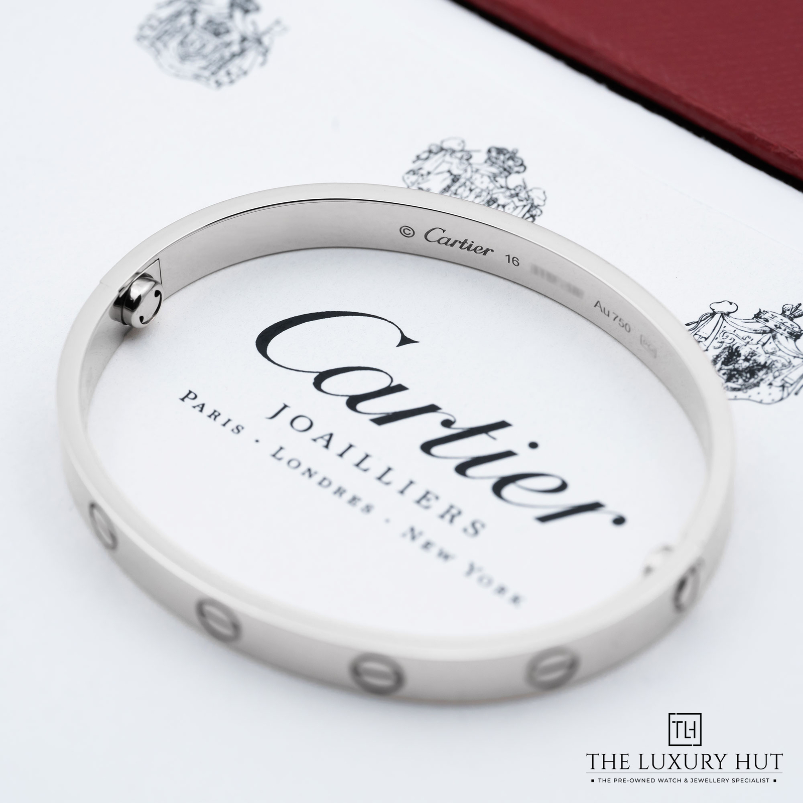Cartier 18ct White Gold ‘Classic’ Love Bracelet - Size 16 - 2019 - Serviced B...