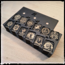 Treasure, Goaded Finality, Posion Wooden Counter Set compatible with Magic (MTG)