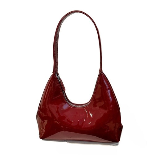 PU Armpit Bag Solid Color Underarm Bags Casual Half Moon Bag Women Girls - Picture 15 of 16